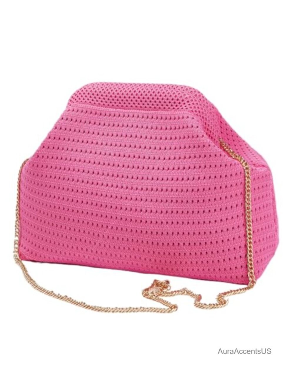 Woven Straw Clutch Purse for Women Summer Beach Crochet Crossbody Handbag Kiss